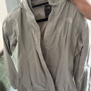 The North Face Light Gray Windbreaker
